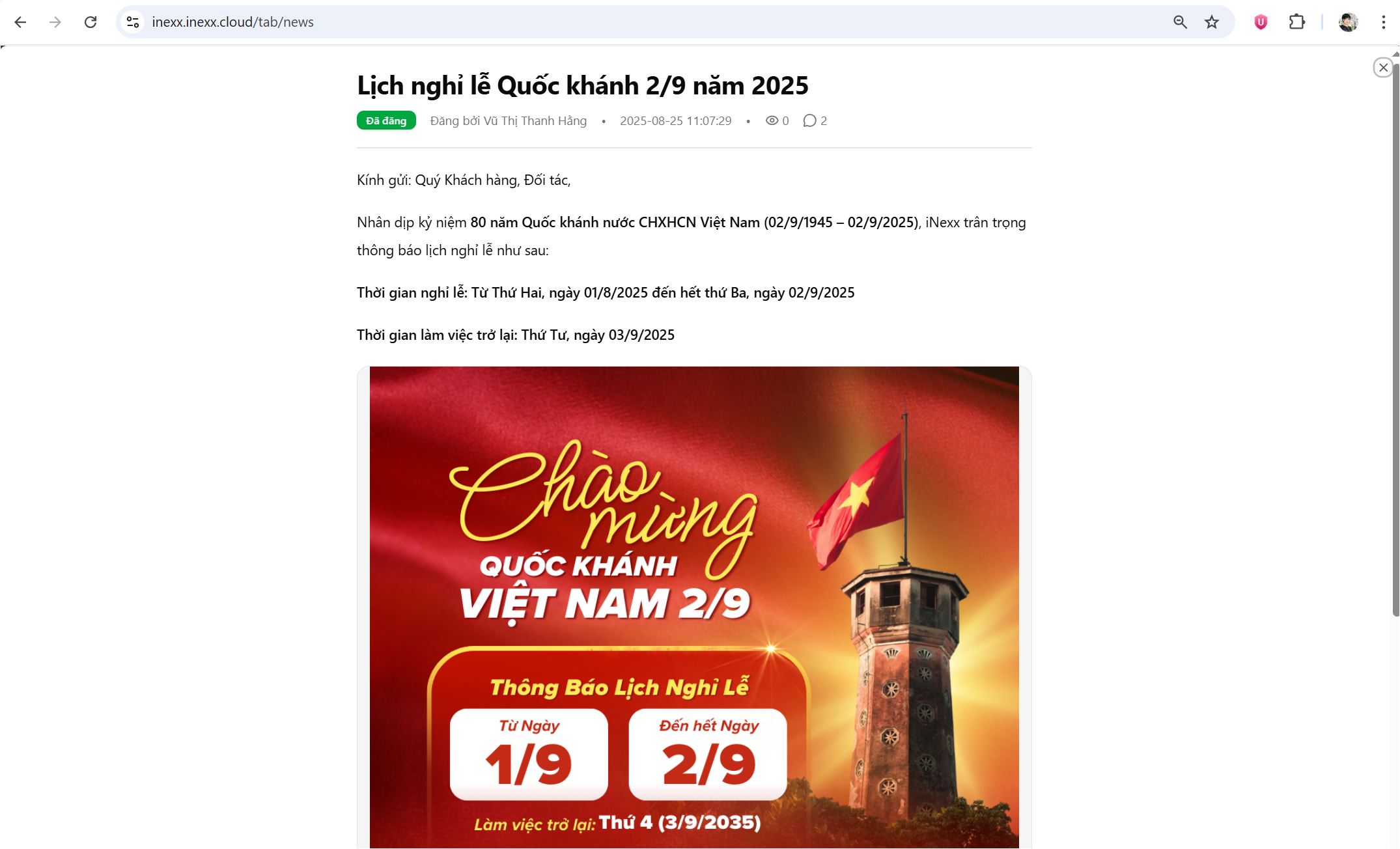 iNexxNew - Bản tin